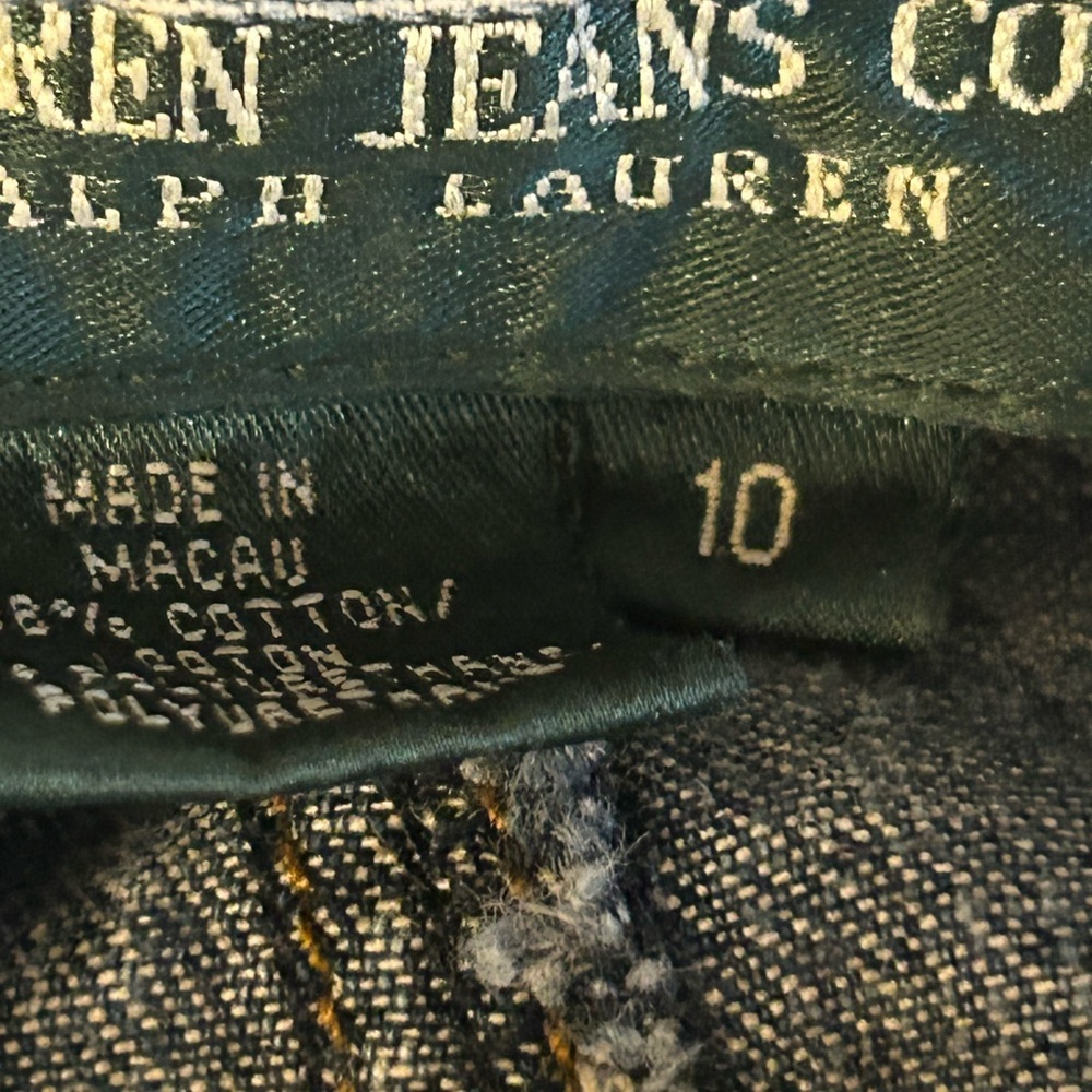Lauren Jeans Co. Ralph Lauren Denim Wide Leg Jeans Women's Size 10 - Picture 9 of 14